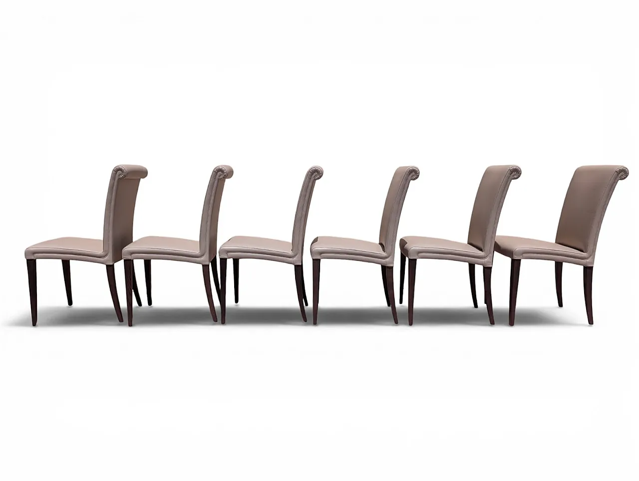 6 Vittoria Chairs from Poltrona Frau, 2000s 2