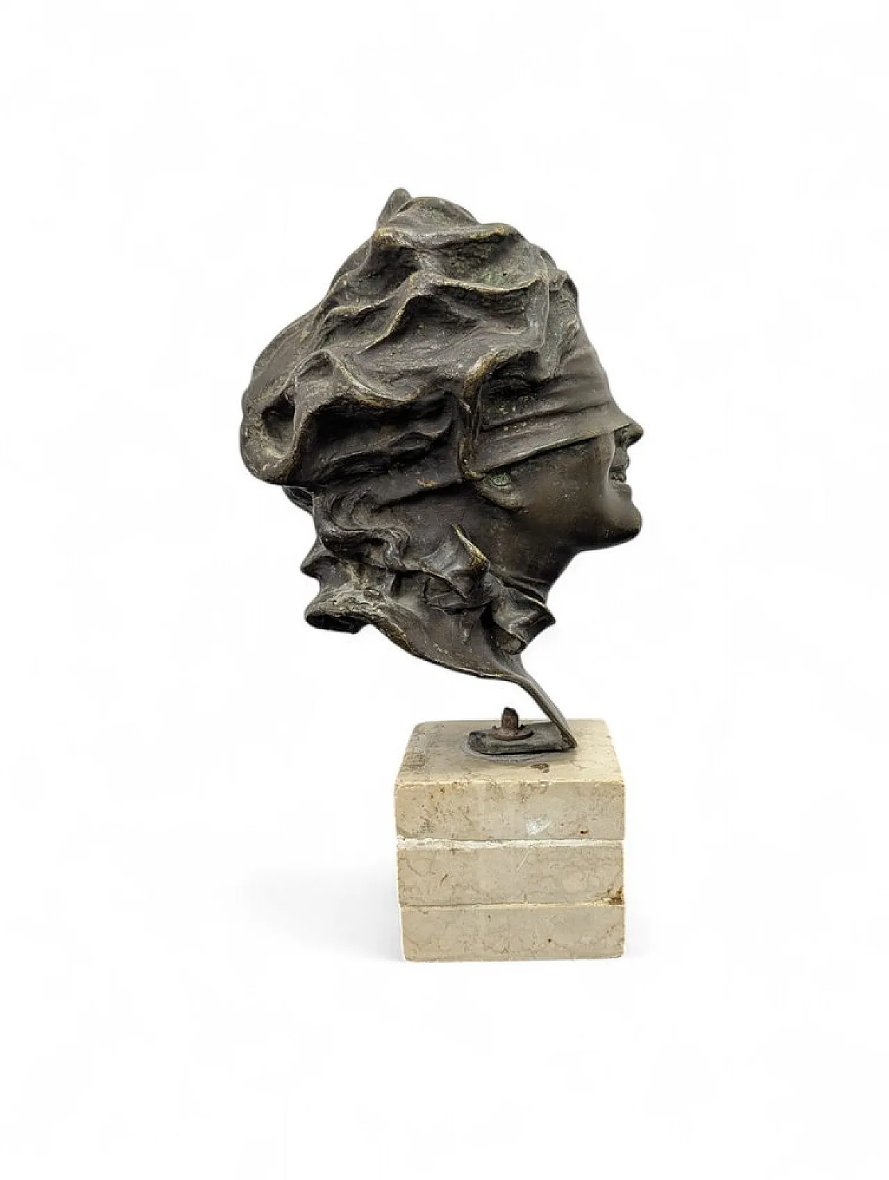 Sculpture of a blindfolded goddess, late 19th century 2