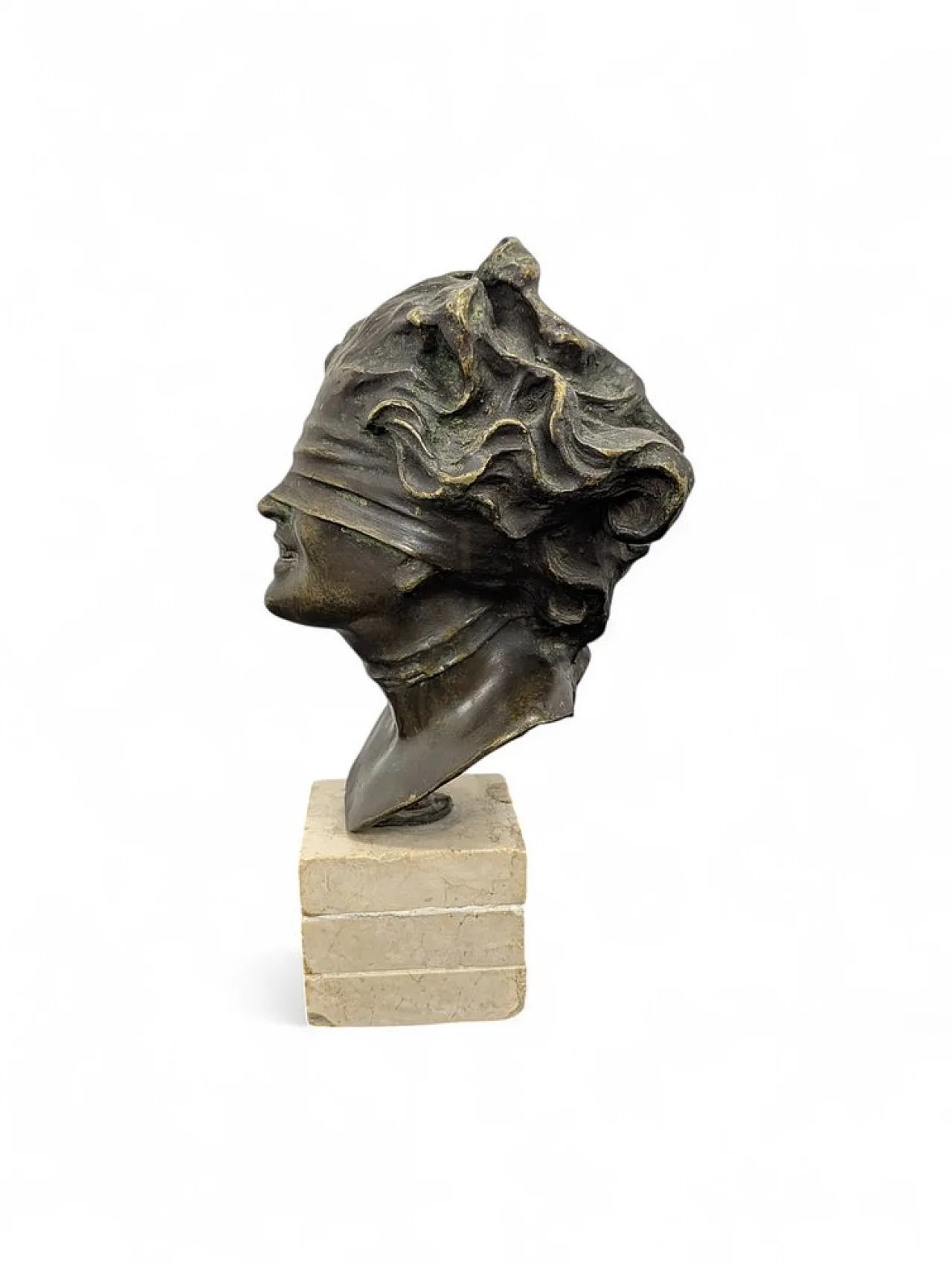 Sculpture of a blindfolded goddess, late 19th century 4