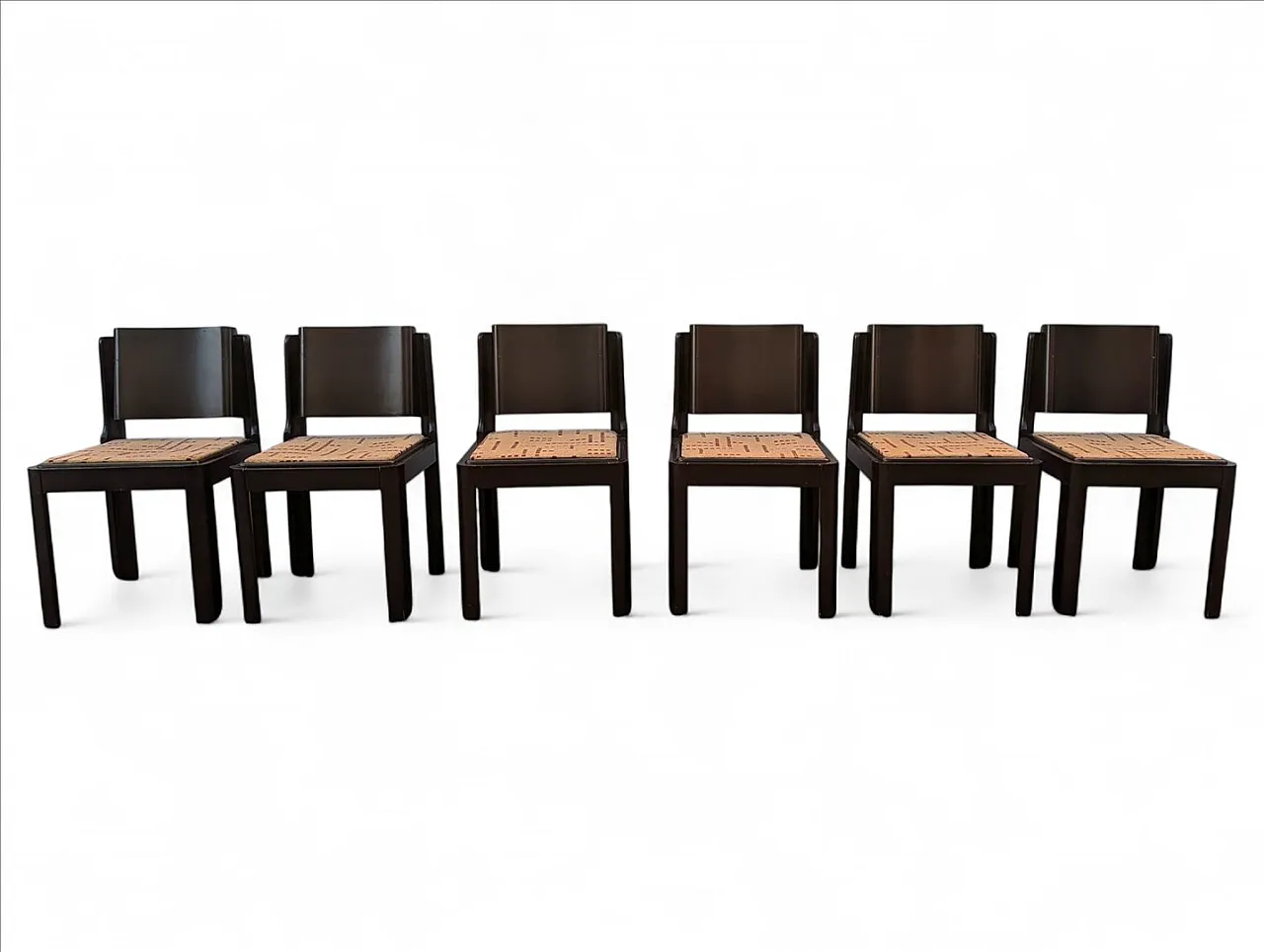6 Dining chairs in ash, 1980s 1