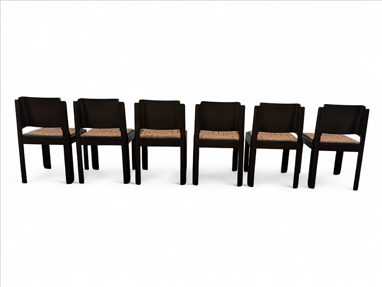 6 Dining chairs in ash, 1980s 2