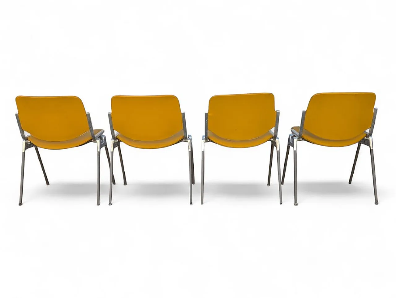 4 Stackable chairs from Castelli / Anonima Castelli, 1970s 3