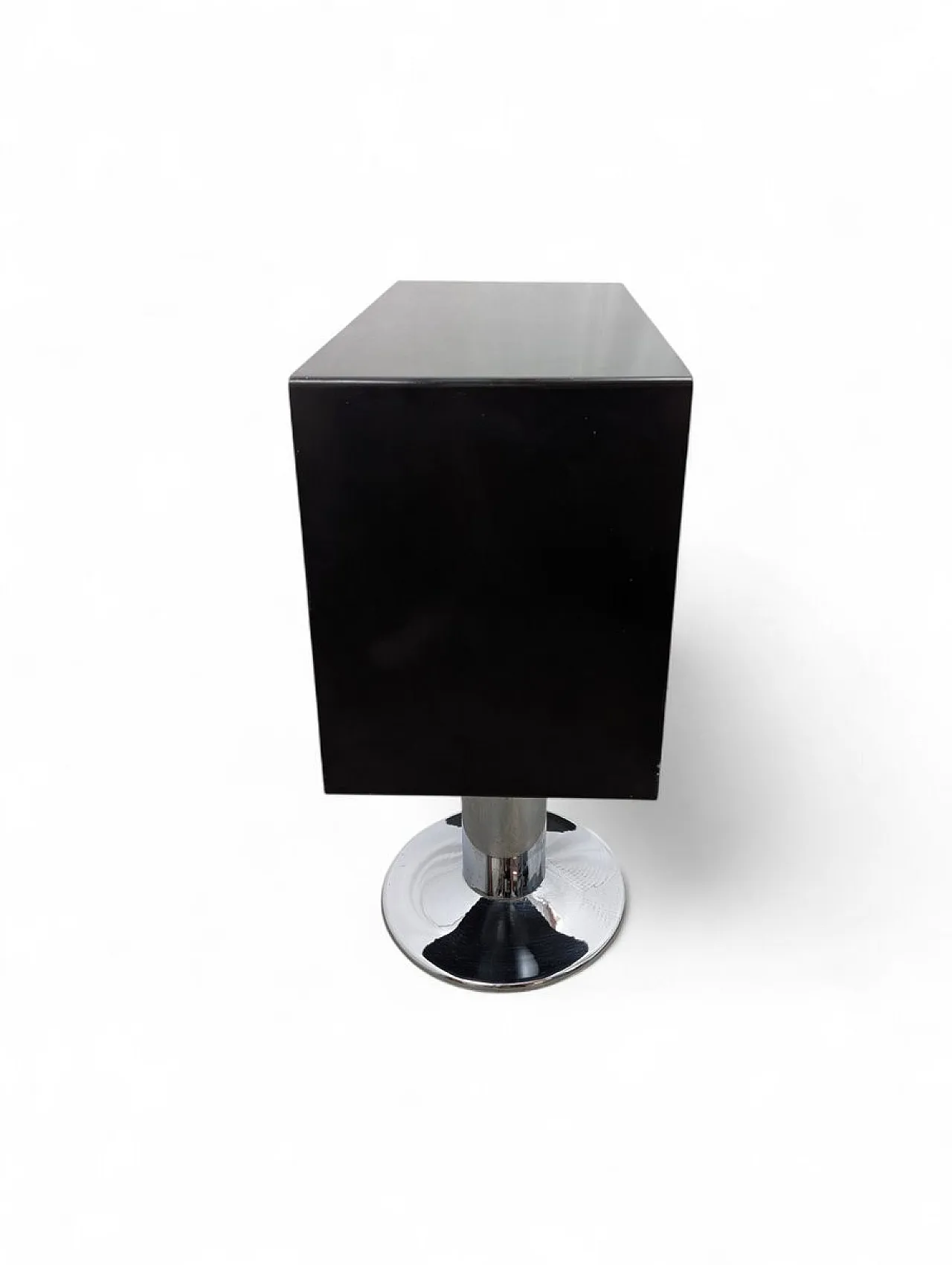 Chromed and painted metal entrance console table, 1970s 3