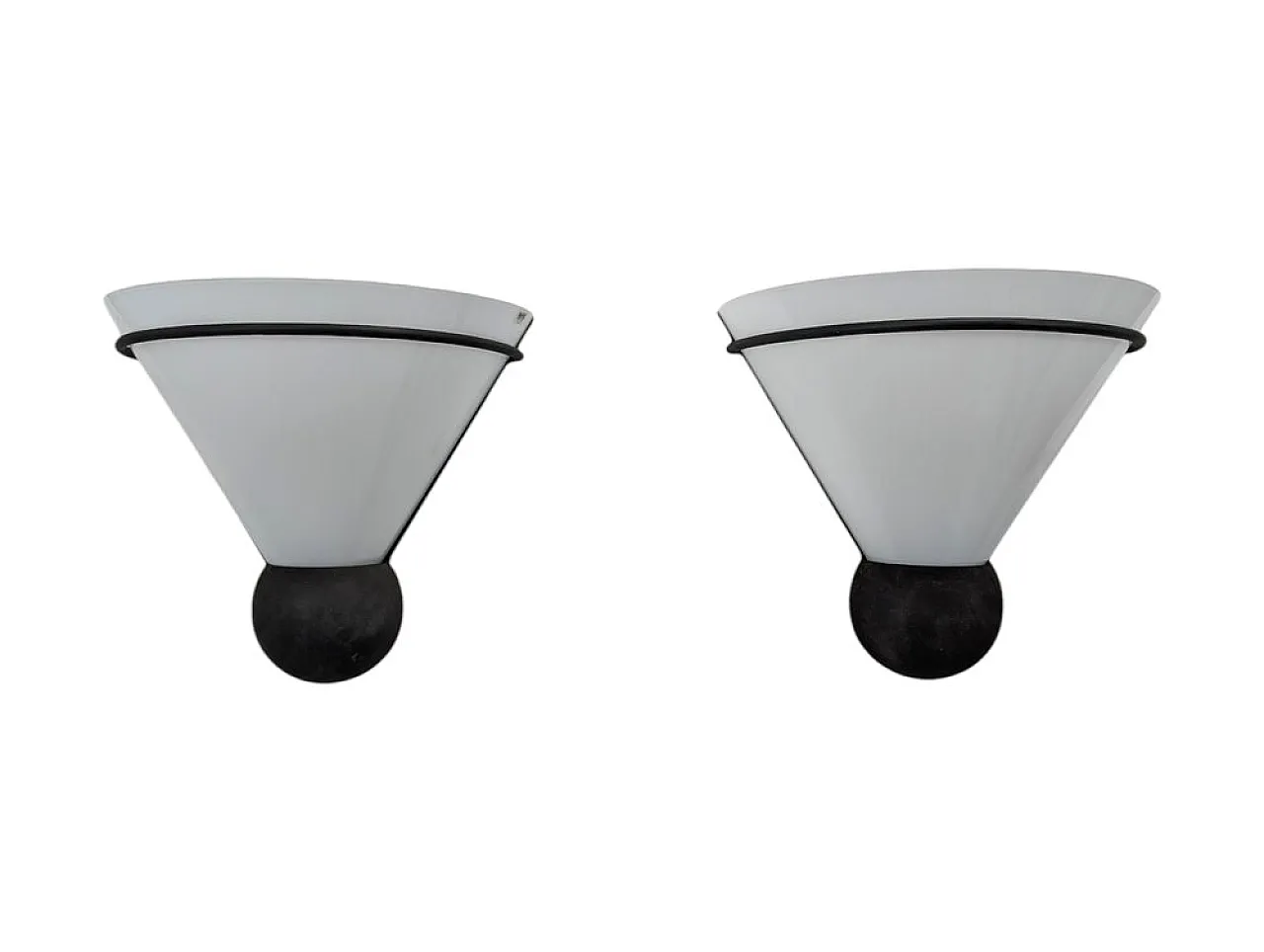 Pair of Murano glass wall lights from VeArt, 1980s 1