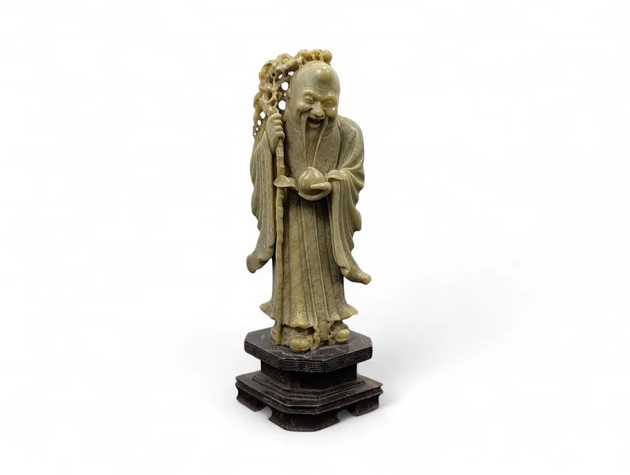 Soapstone Statue of Shoulao, God of Longevity, 20th century 1