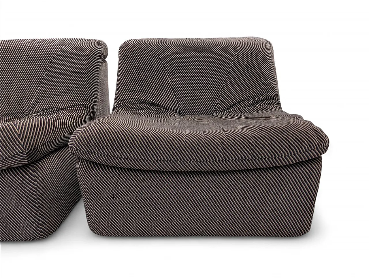 Modular fabric sofa and coffee table, 1970s 7