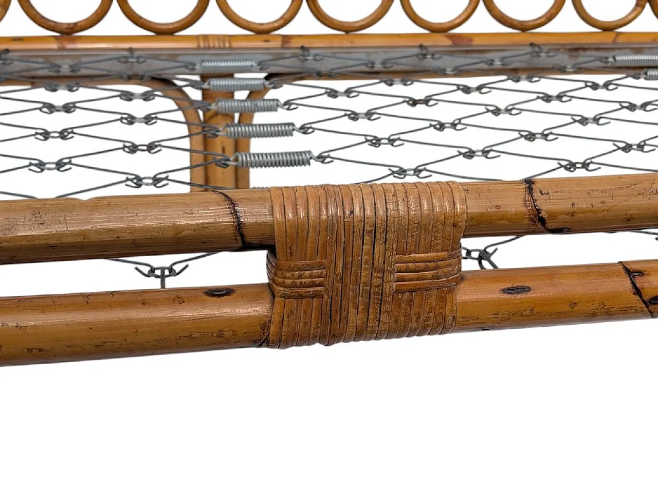 Bamboo wooden sofa, 1960s 4