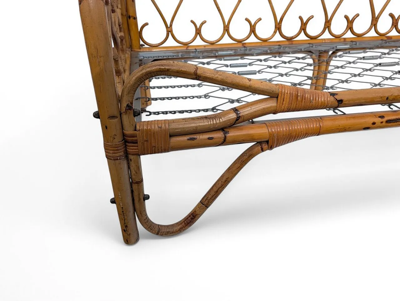 Bamboo wooden sofa, 1960s 5