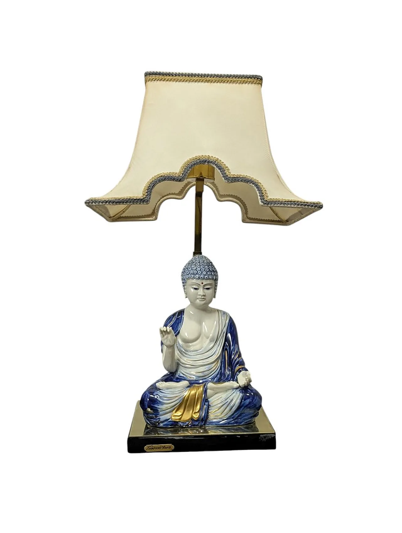Scultura Viva porcelain Buddha Lamps by Edoardo Tasca, 1970s 3