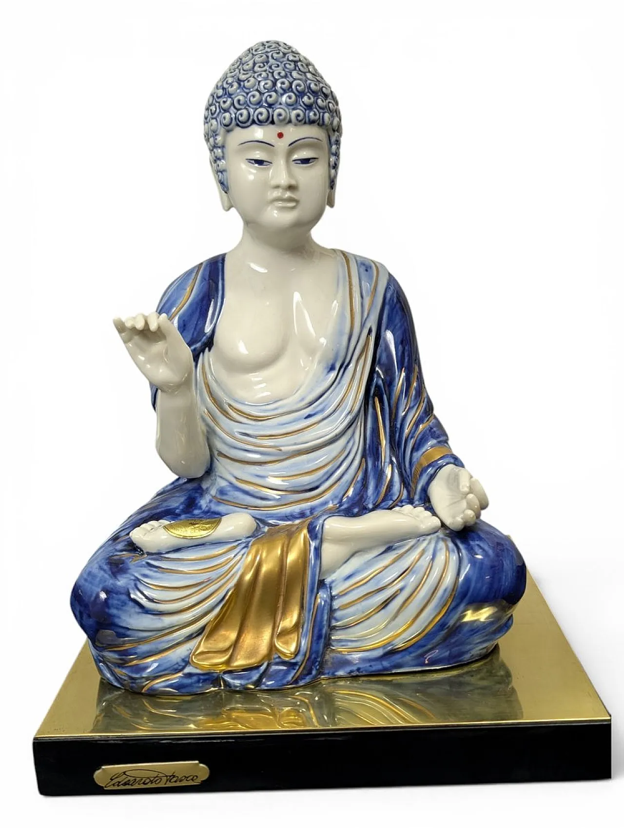 Scultura Viva porcelain Buddha Lamps by Edoardo Tasca, 1970s 4