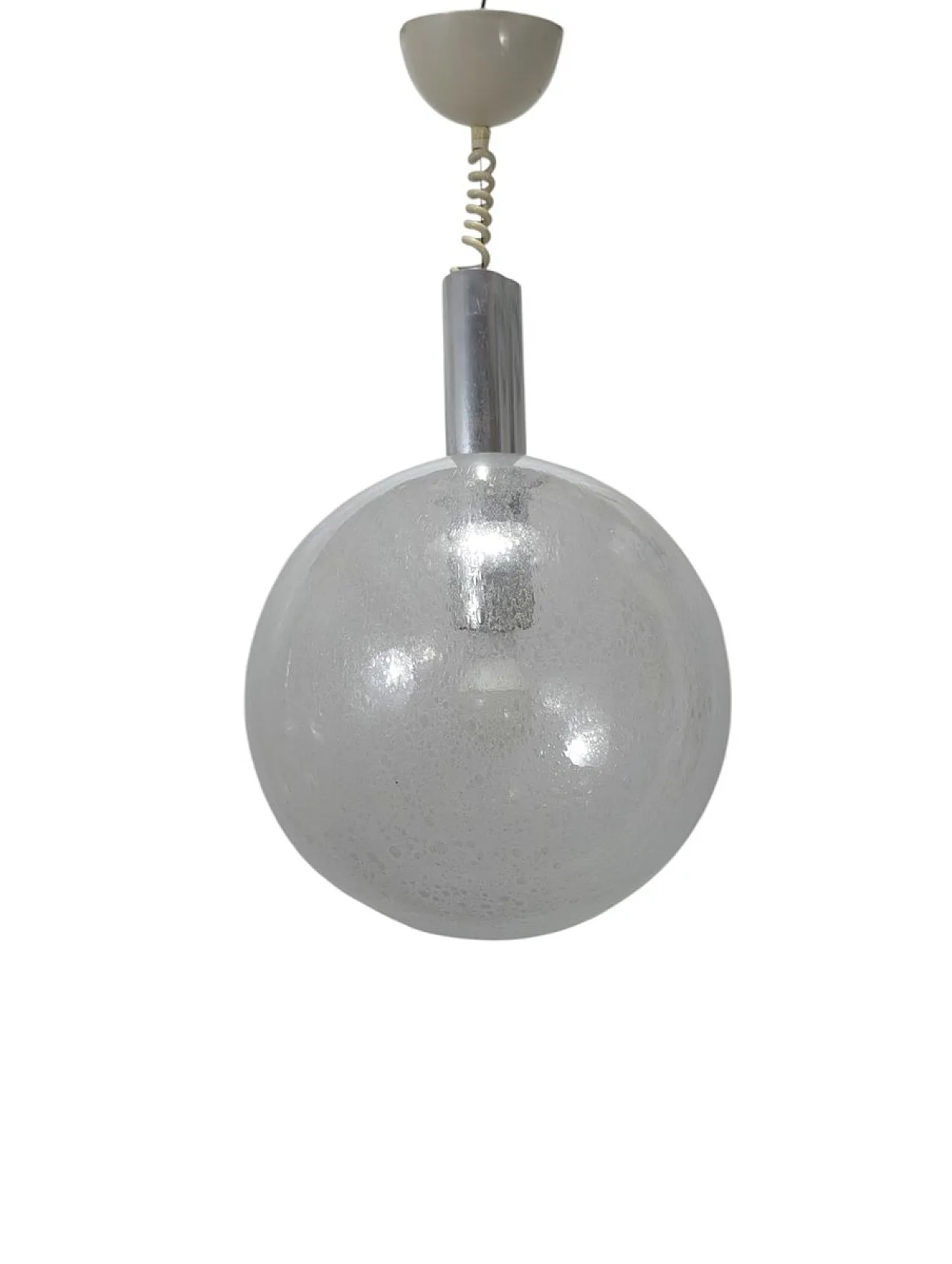 Pair of Space Age pendant lamps by Flos, 1970s 3