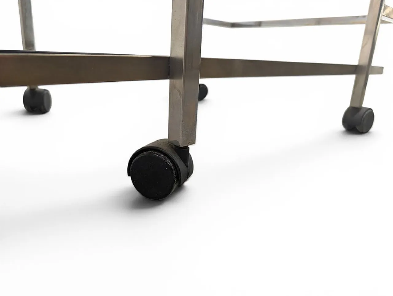 Gilt metal bar trolley, 1970s 7