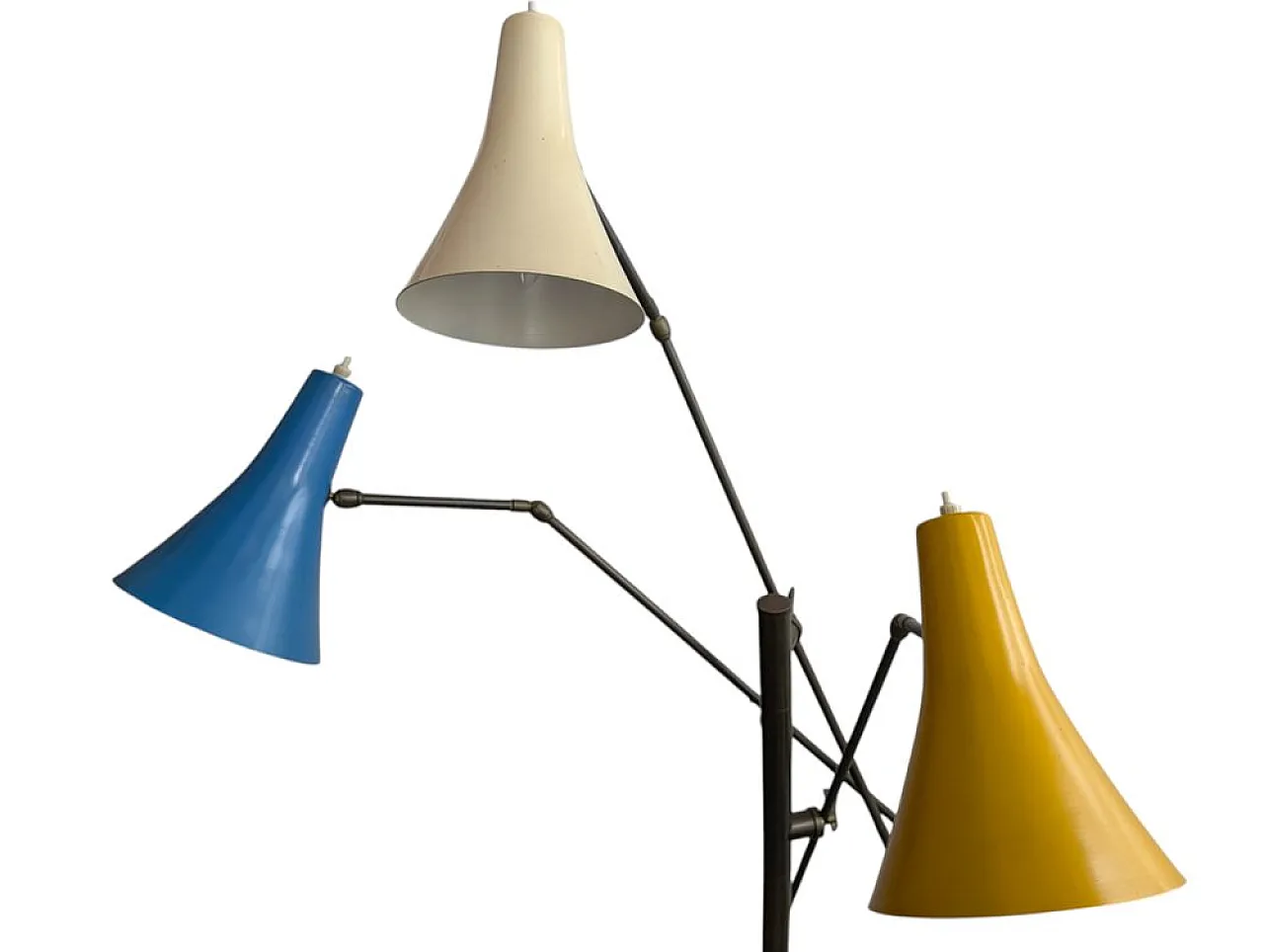 Mid-Century Modern three-arm floor lamp, 1950s 3
