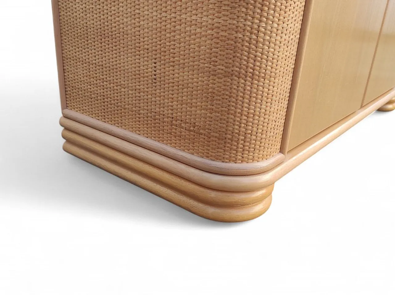 Bamboo sideboard by Roberti Rattan, 1960s 13