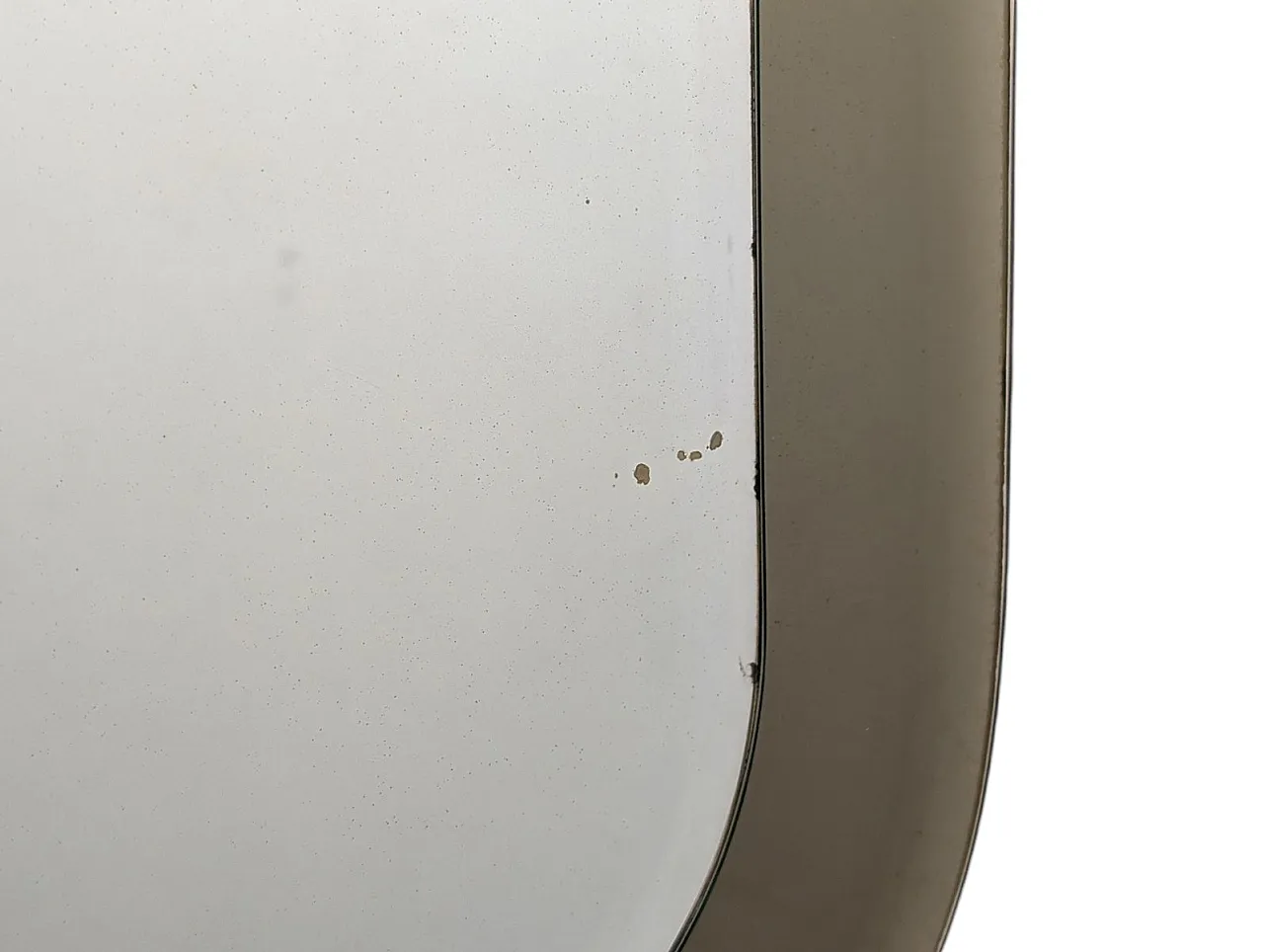 Specchio da parete in vetro trasparente e fumé, anni '70 7
