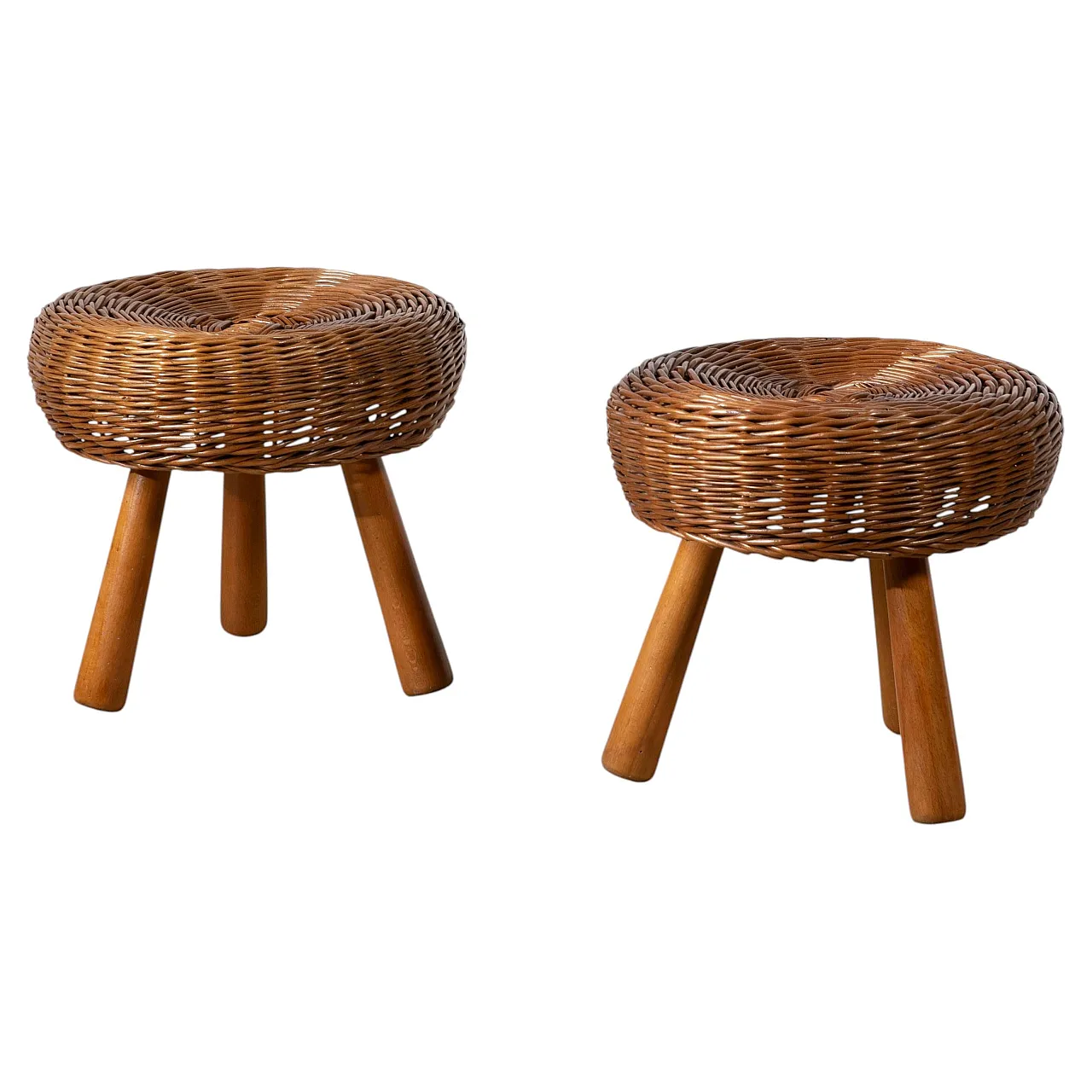 Pair of Mid-Century stools attributed to Tony Paul, 1950s 1