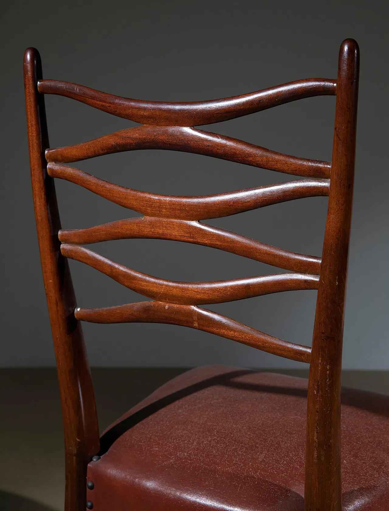 8 Dining chairs by Eugenia Alberti and Gian Luigi Reggio, 1950s 6