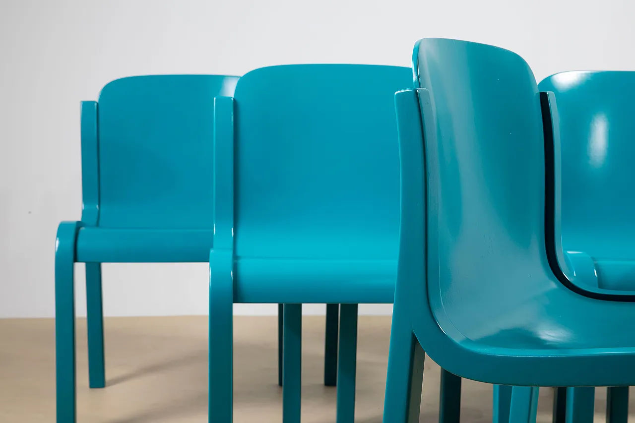 6 Mito chairs by Carlo Bartoli for Tisettanta, 1960s 3