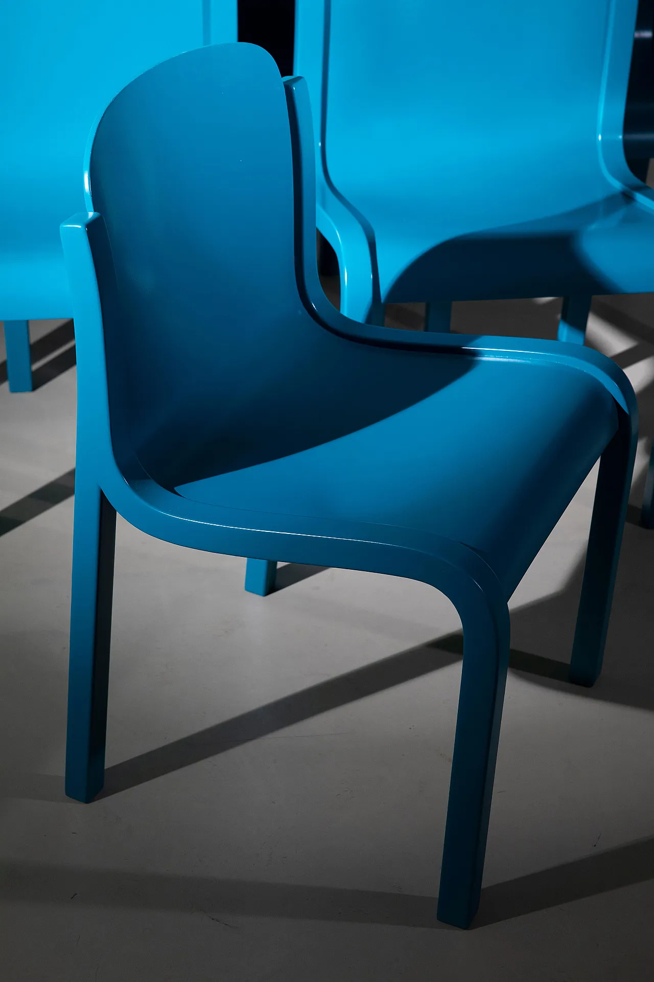 6 Mito chairs by Carlo Bartoli for Tisettanta, 1960s 5