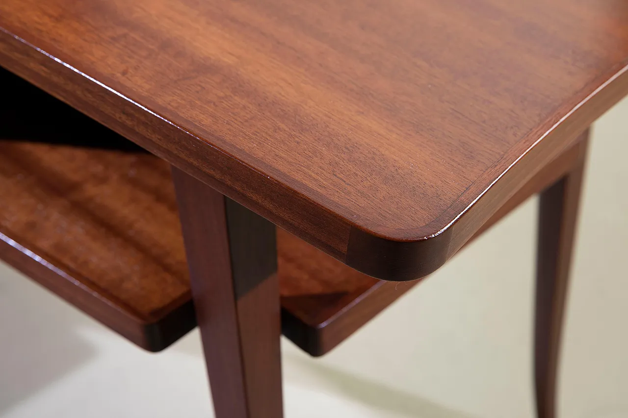Low three-legged coffee table for living room, 1950s 5