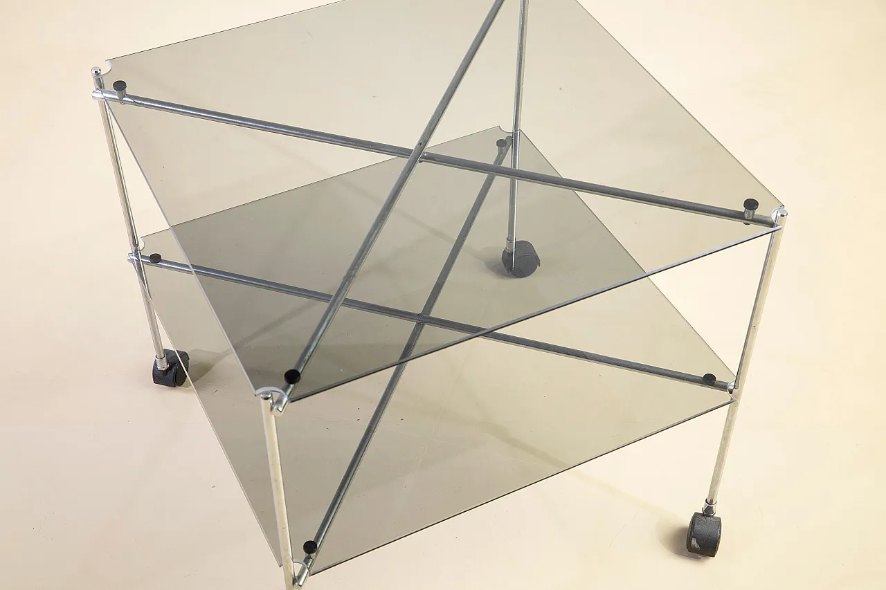 Coffee table Biplane by Bruno Munari for Robots Milano, 1970s 4