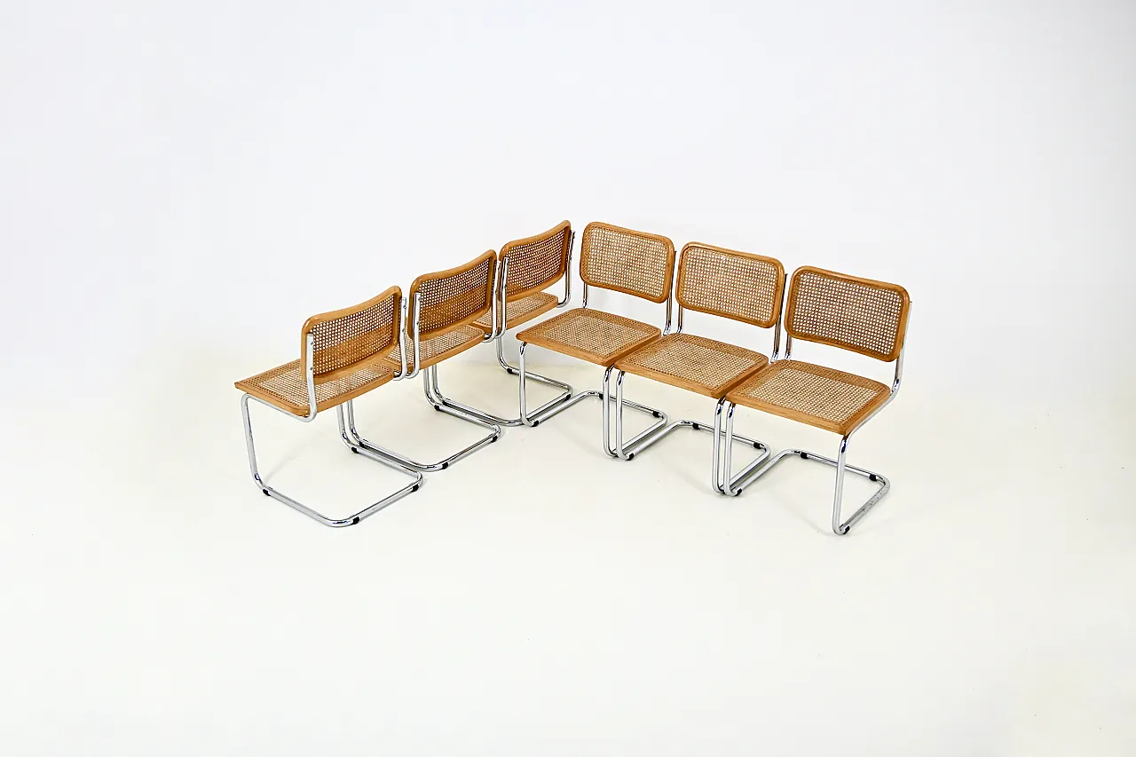 Dining Chairs Style B32 by Marcel Breuer, Set of 6 2