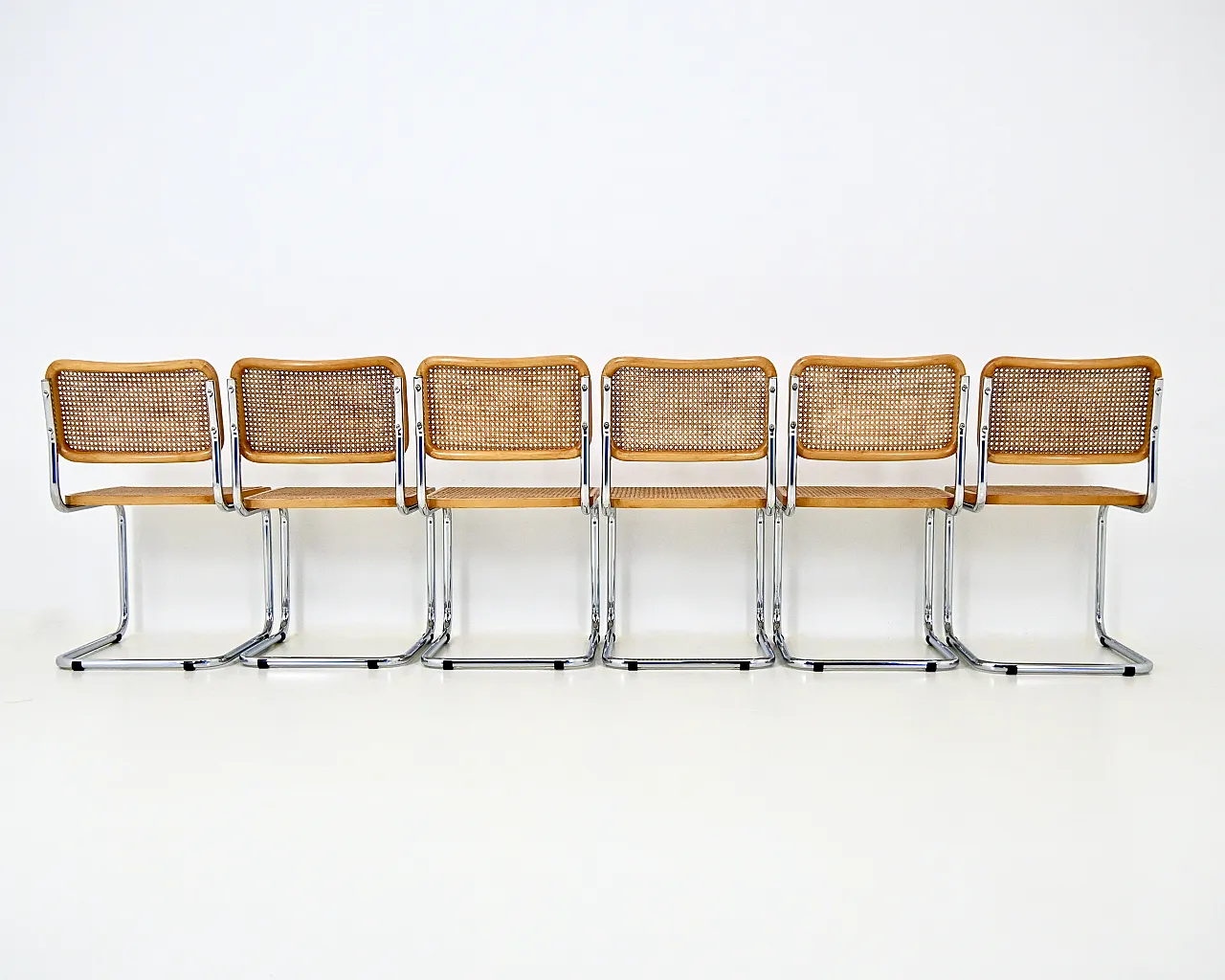 Dining Chairs Style B32 by Marcel Breuer, Set of 6 5