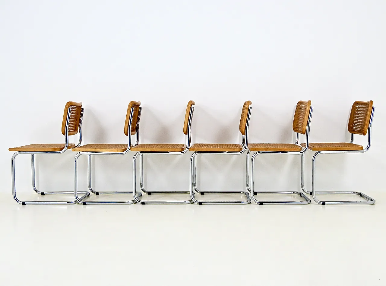 Dining Chairs Style B32 by Marcel Breuer, Set of 6 6