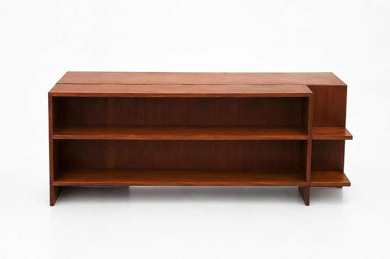 Scandinavian desk in teak and mahogany, 1940s 3