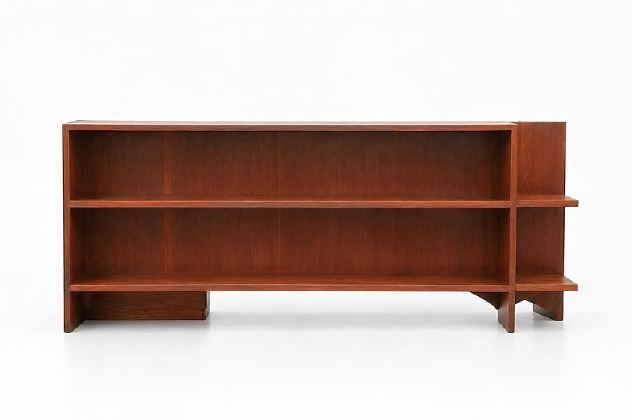 Scandinavian desk in teak and mahogany, 1940s 5