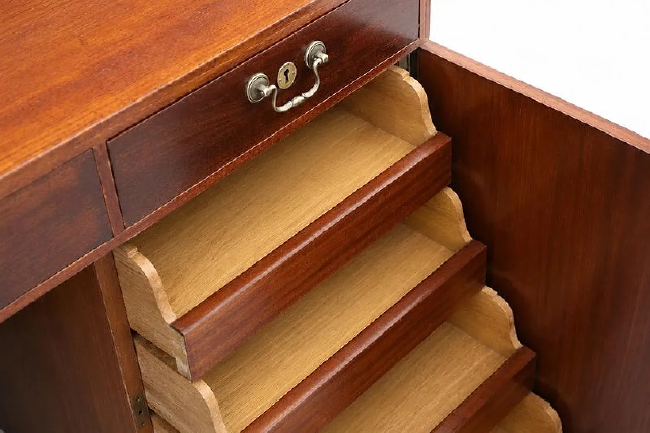 Scandinavian desk in teak and mahogany, 1940s 11