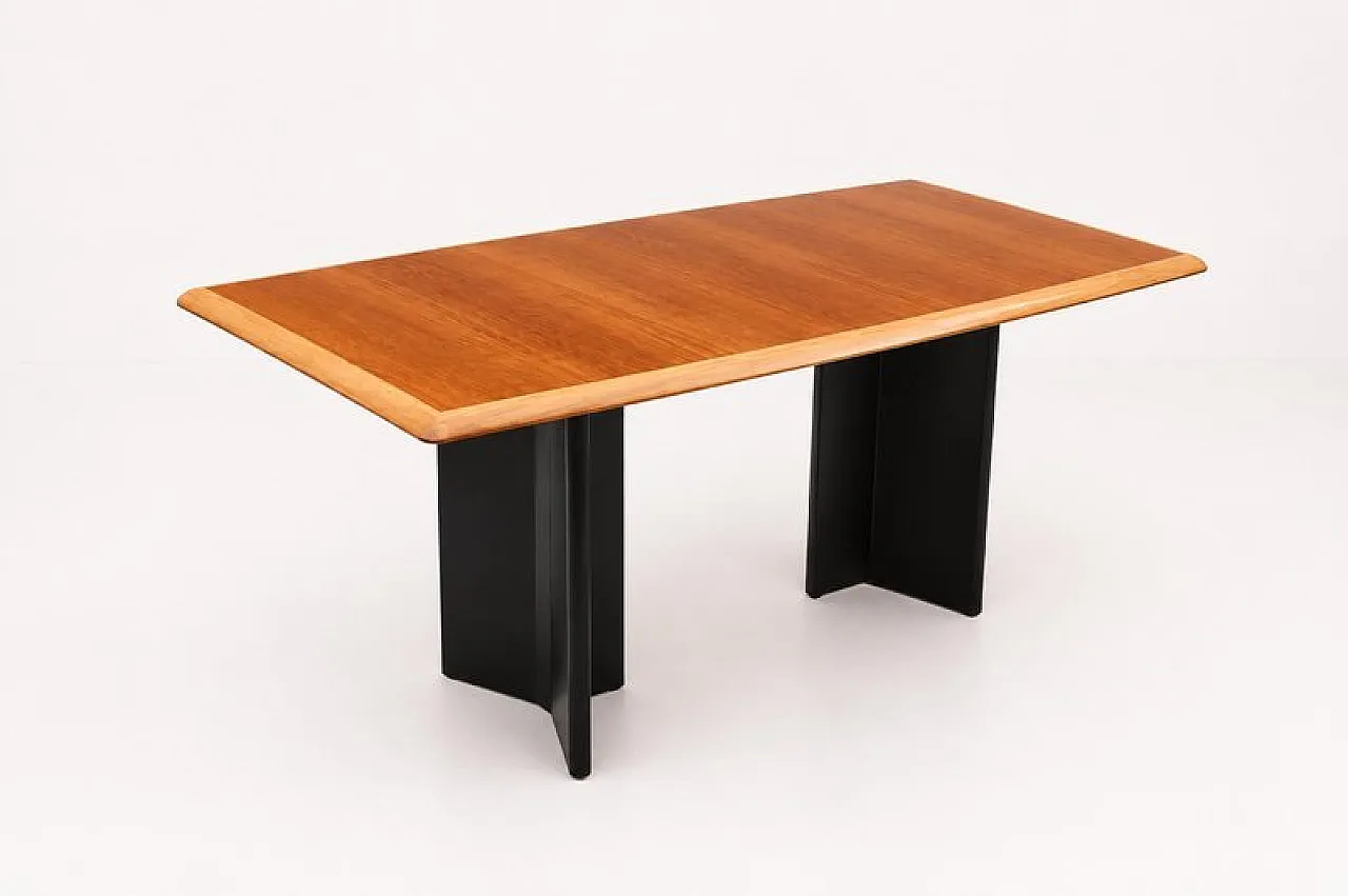 MDF wood dining table, 1990s 1