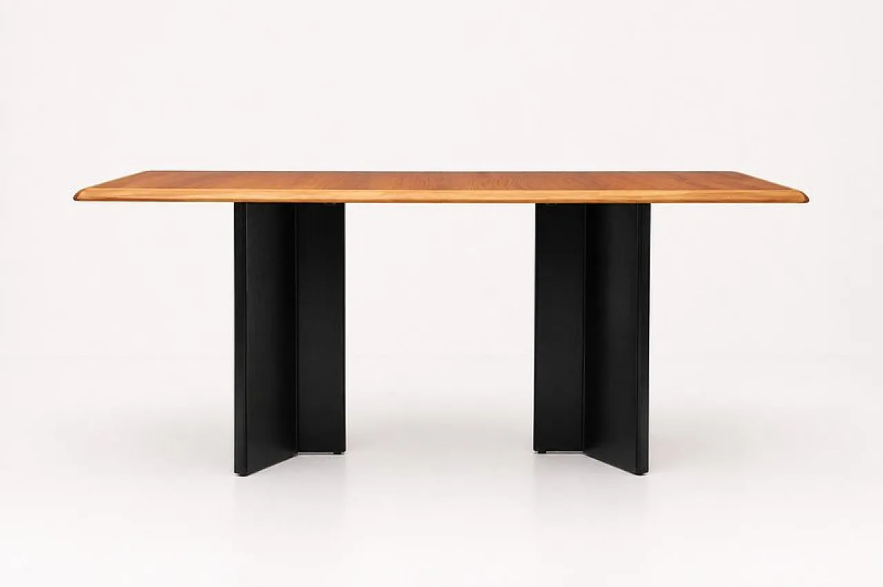 MDF wood dining table, 1990s 4