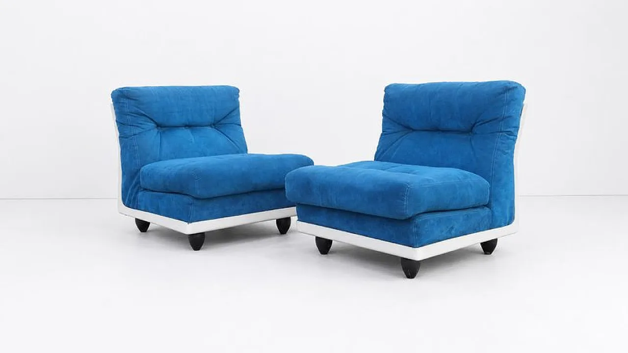 Pair of lounge chairs, 1970s 1