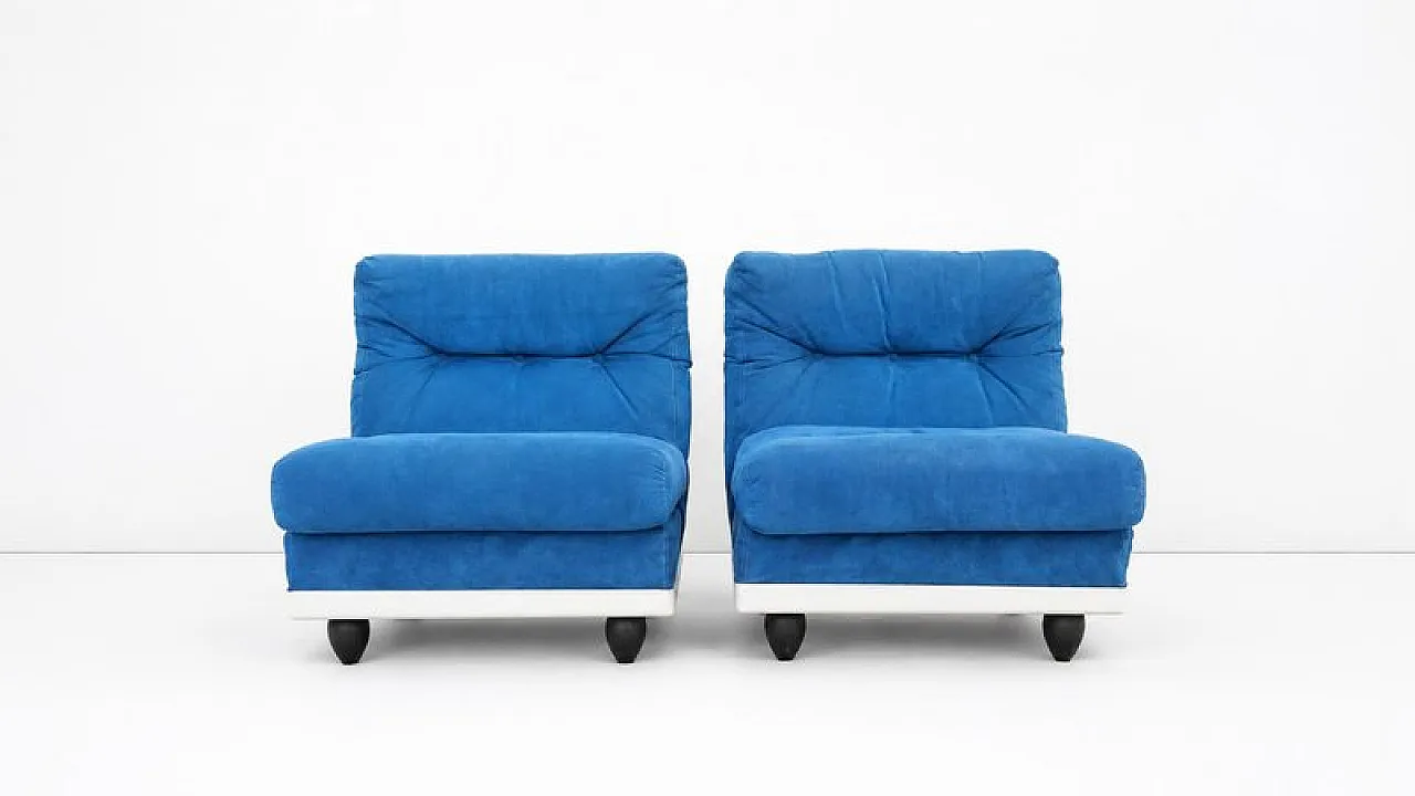 Pair of lounge chairs, 1970s 2