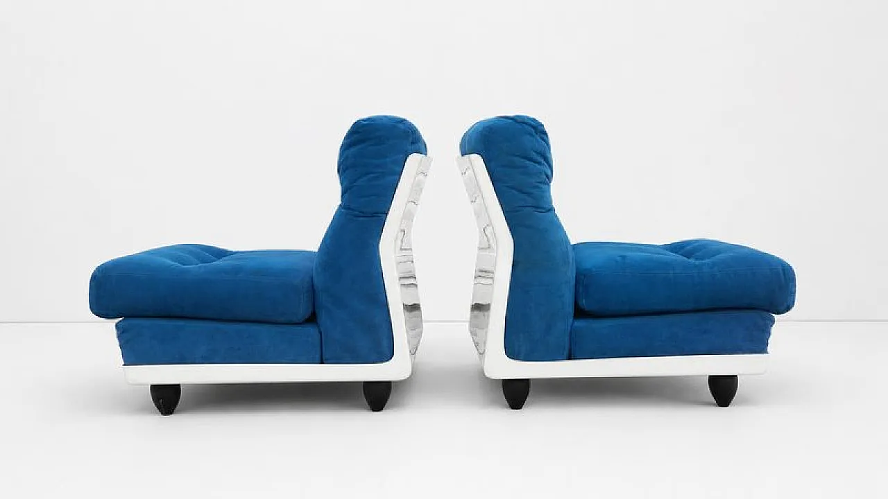 Pair of lounge chairs, 1970s 7