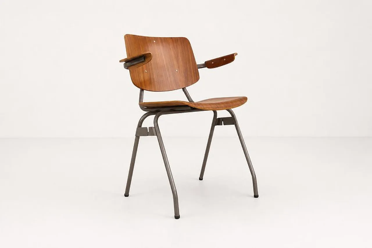 6 Stacking chairs by Kho Liang Le for Car Catwijk, 20th century 5