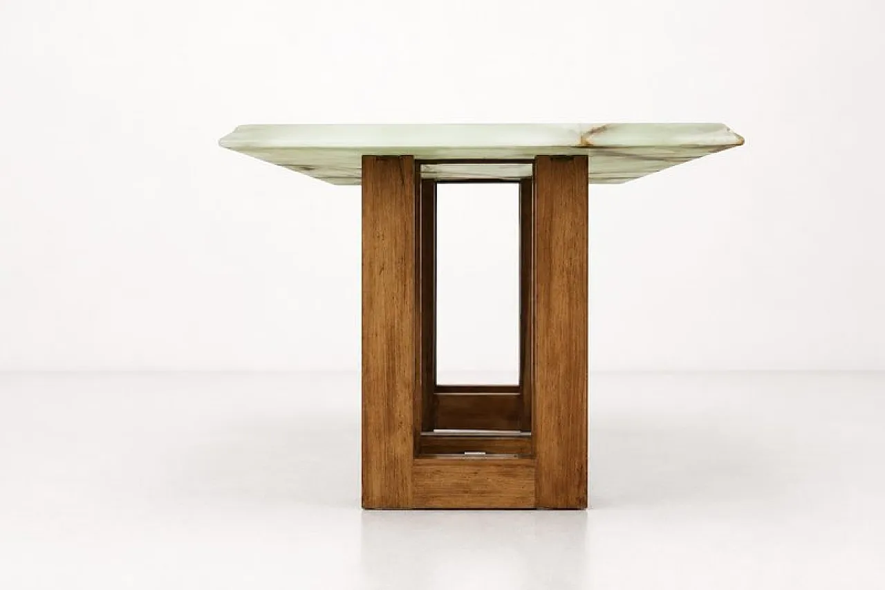 Architectural coffee table with onyx top, 1970s 3
