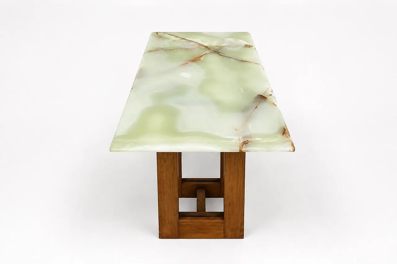 Architectural coffee table with onyx top, 1970s 4