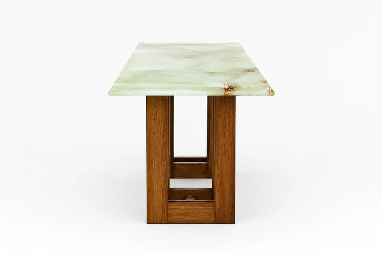 Architectural coffee table with onyx top, 1970s 5