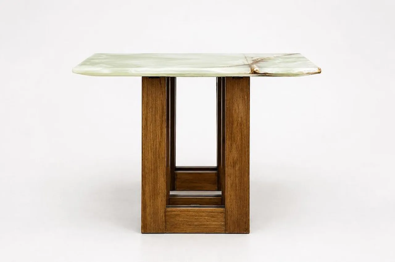 Architectural coffee table with onyx top, 1970s 6