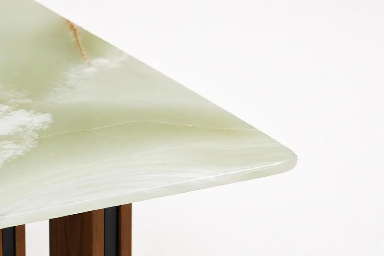 Architectural coffee table with onyx top, 1970s 7