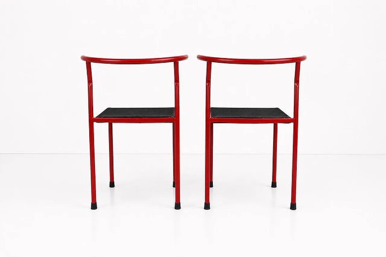 6 Cafe chairs from Phillip Starck for Baleri Italia, 1980s 3