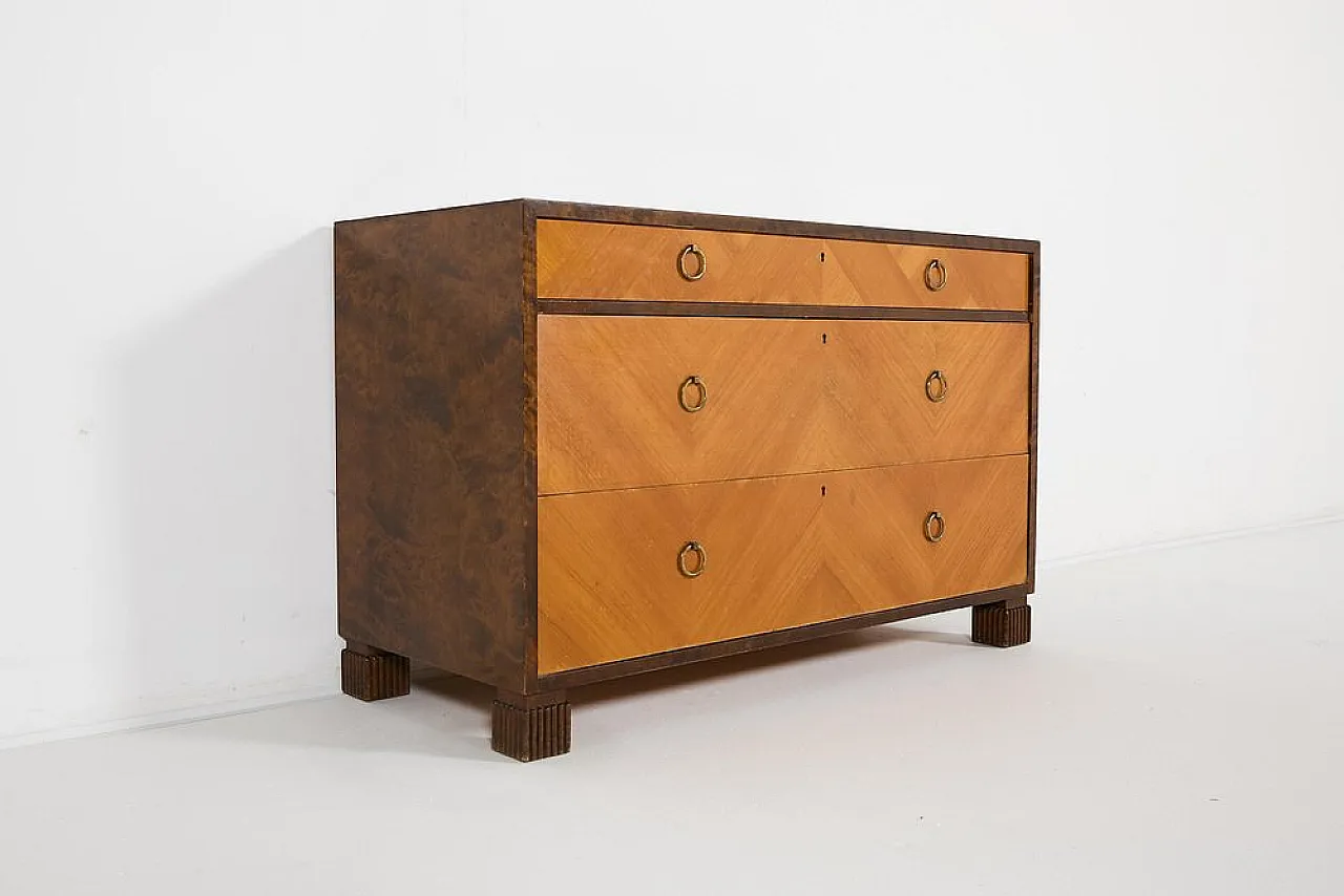 Art Deco chest of drawers by Axel Larsson for Bodafors, 1930s 1