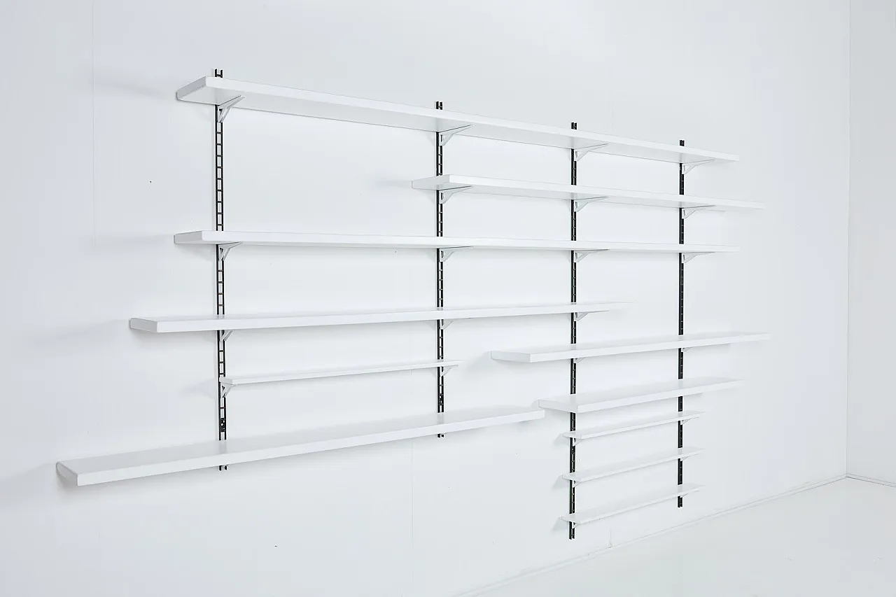 Mid-Century Modern modular wall shelving system, 1960s 1