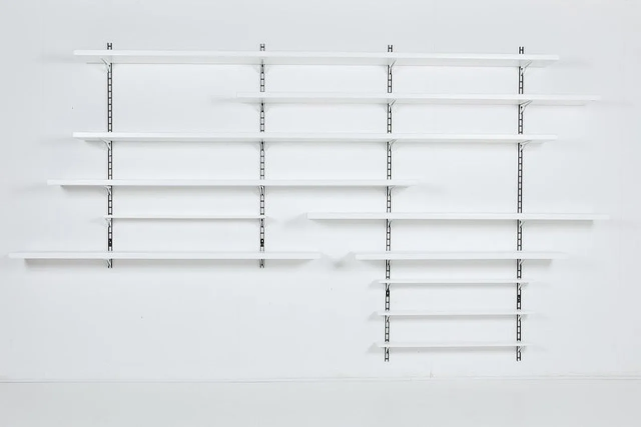 Modern modular wall shelving system, 1960s 2