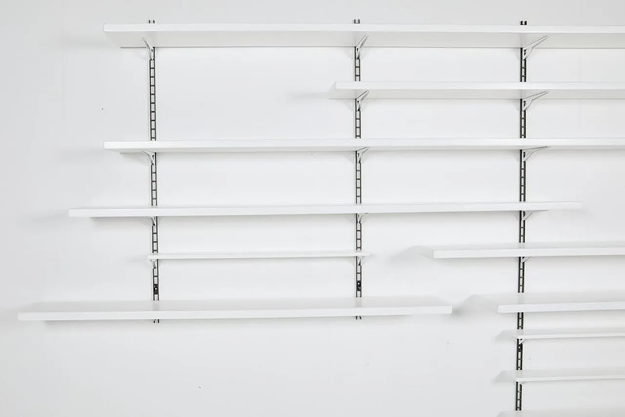 Modern modular wall shelving system, 1960s 4