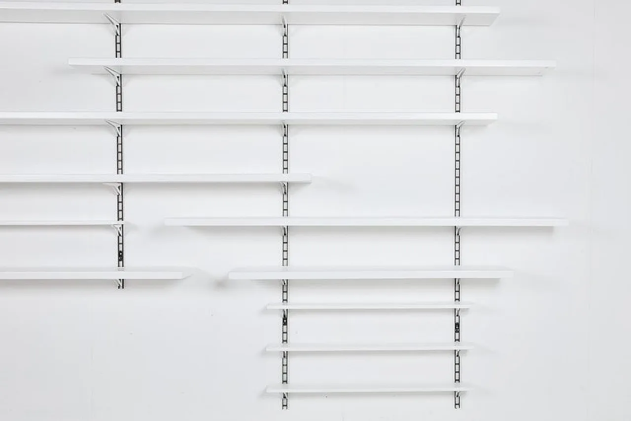 Modern modular wall shelving system, 1960s 5
