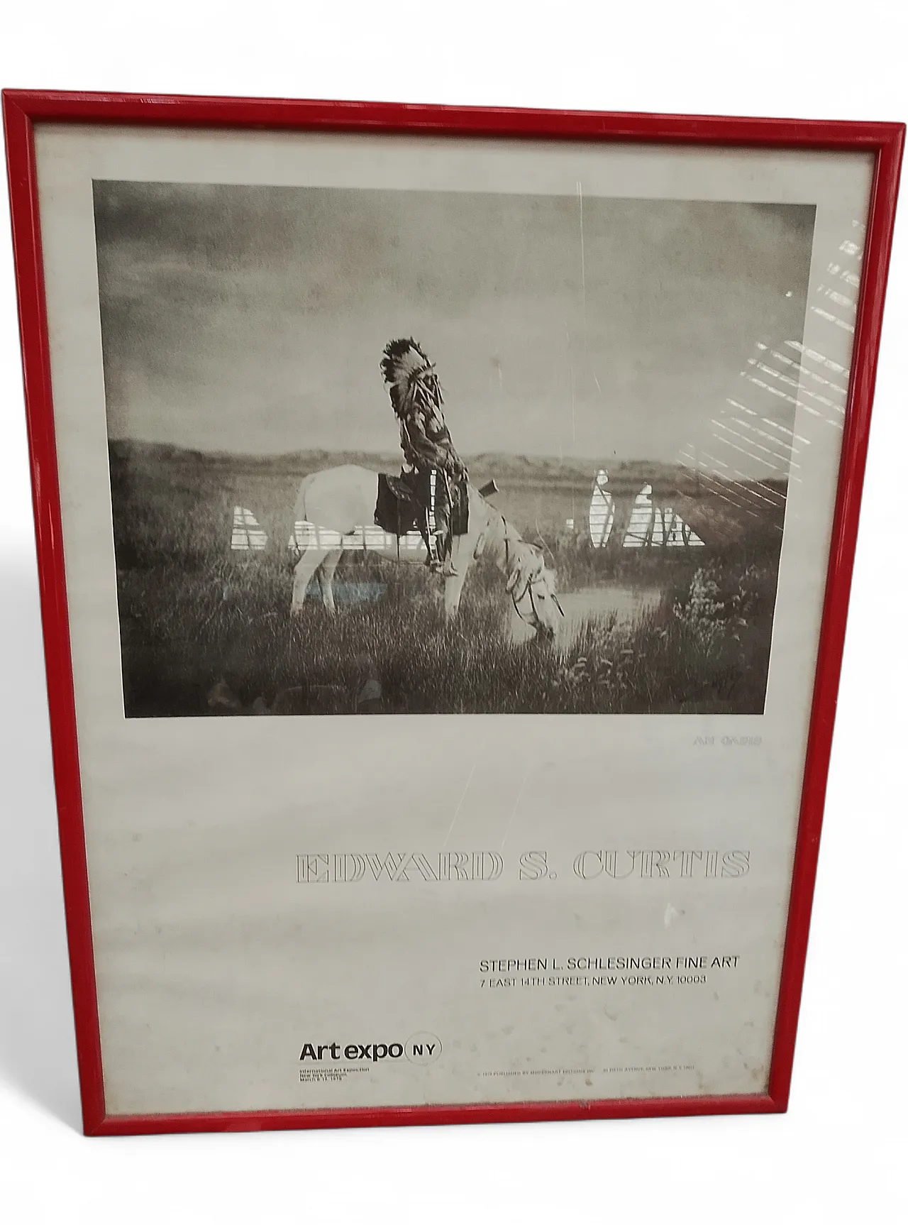 Framed poster "AN OASIS" by Edward S. Curtis 5