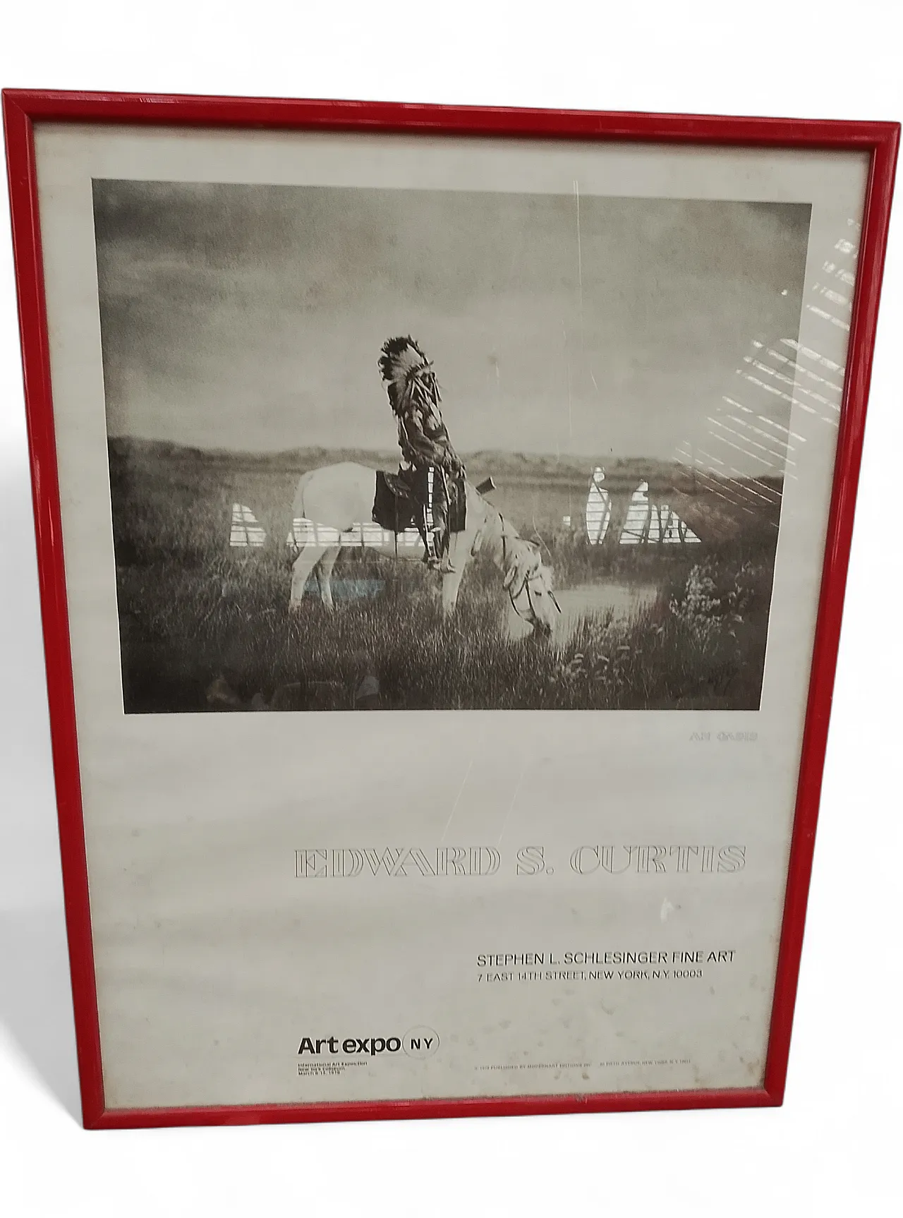 Framed poster "AN OASIS" by Edward S. Curtis 6